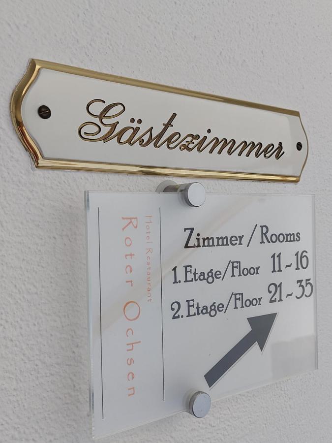 Lauchheim Hotel-Restaurant Roter Ochsen מראה חיצוני תמונה